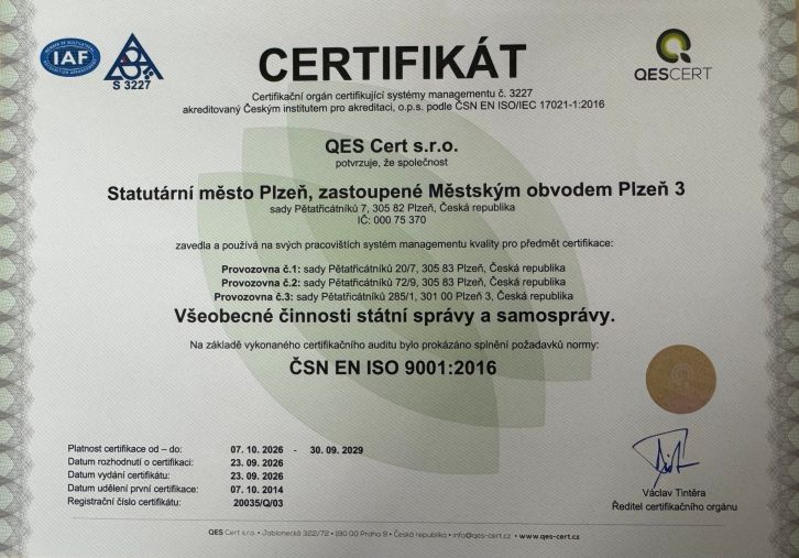 certifikát 2026 certifikát 2026