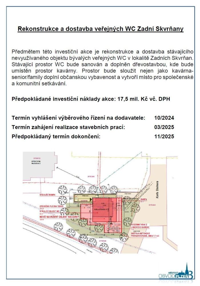 Rekonstrukce WC Zadní Skvrňany Rekonstrukce WC Zadní Skvrňany