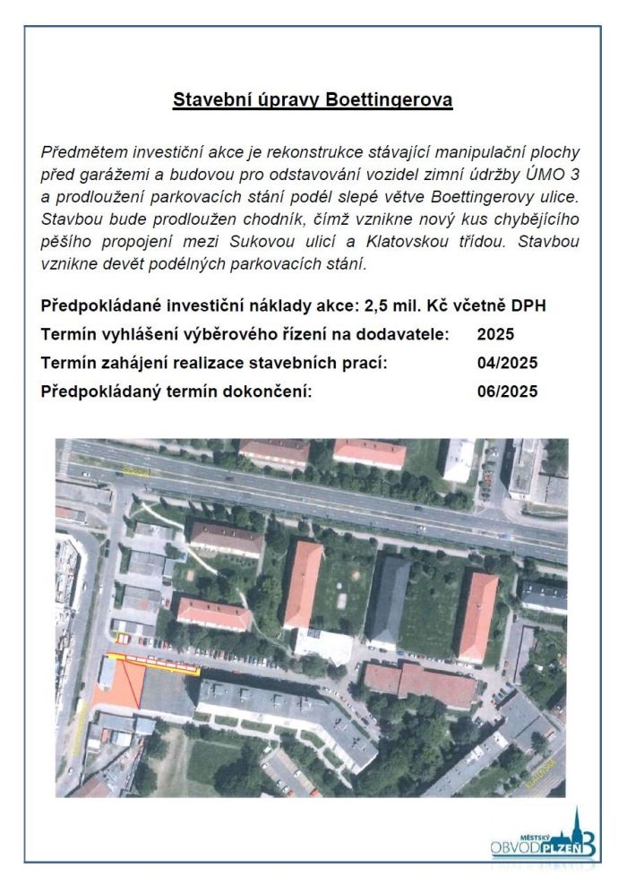 Stavební úpravy Boettingerova Stavební úpravy Boettingerova