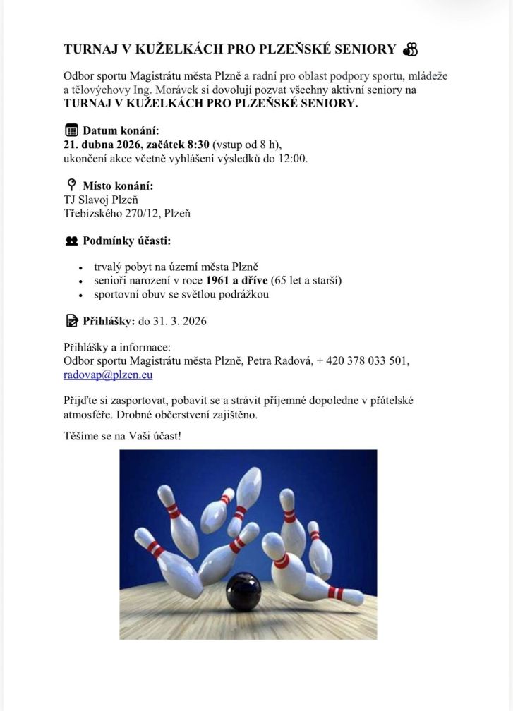 turnaj v&nbsp;kuželkách