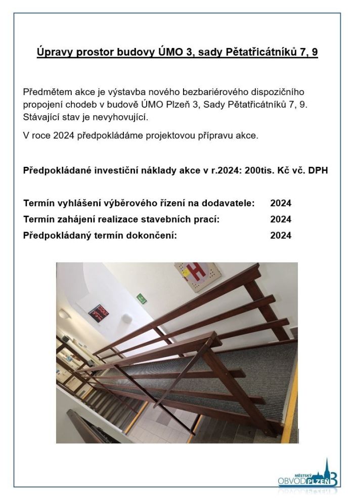 Úpravy prostor úřadu sady 7,9 Úpravy prostor úřadu sady 7,9