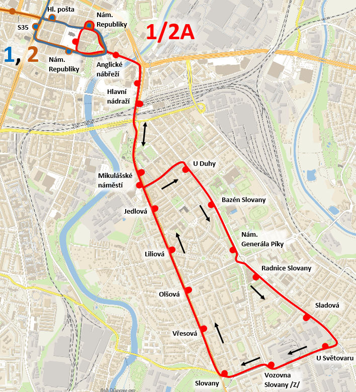 výluka Kaliforňan nádraží výluka Kaliforňan nádraží